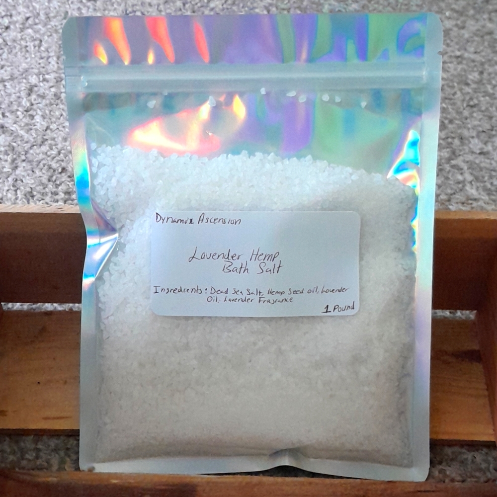 Dynamic Ascension Lavender Hemp Bath Salt 1 lb.